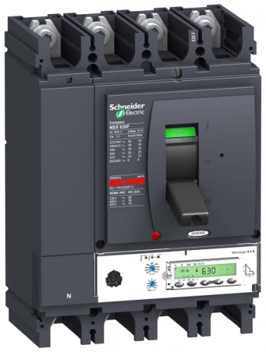 Автоматический выключатель 4П4Т MICR. 5.3A 630A NSX630N | код. LV432900 | Schneider Electric 